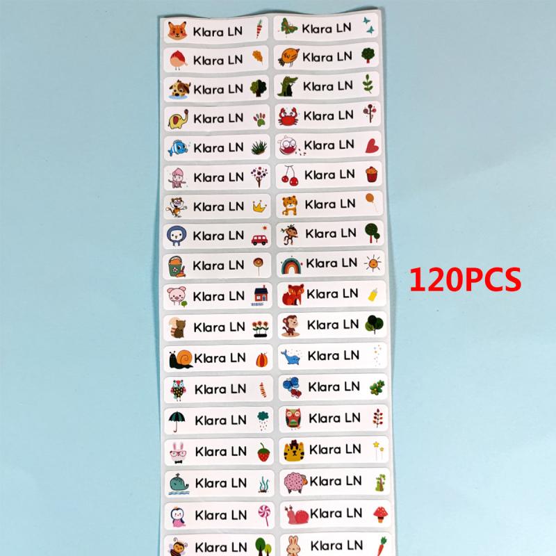 Customize Your Water Bottle with 120 Unique Name Stickers