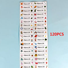 Customize Your Water Bottle with 120 Unique Name Stickers