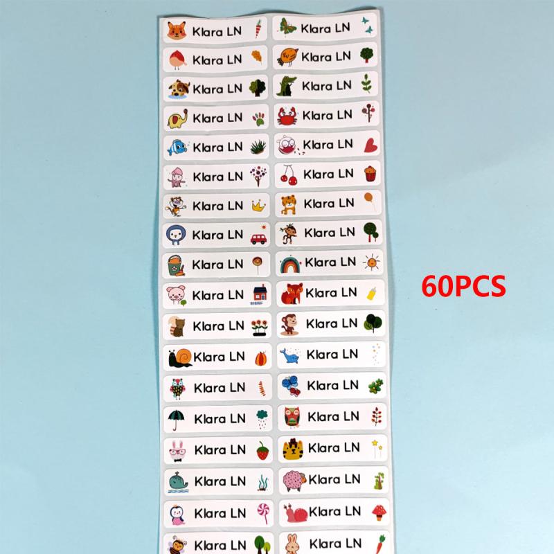 Customize Your Water Bottle with 120 Unique Name Stickers