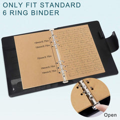 A5 160 Pages Kraft Blank Filler Paper for 6 Ring Binders