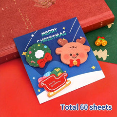 Christmas Combo Sticky Notes 60 Sheets Hand Account Deco