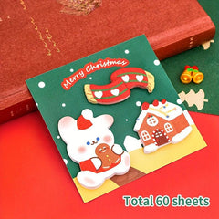Christmas Combo Sticky Notes 60 Sheets Hand Account Deco
