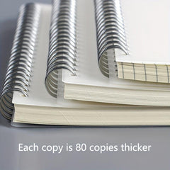 A6 Frosted Transparent Cover Horizontal Grid Blank Notepad
