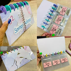1pc Savings Binder 52 Week Savings Challenge Binder Reusable Budget Book