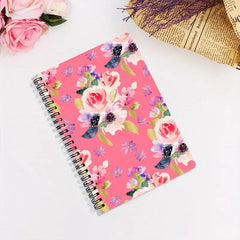 A5 Fresh Floral Pattern Coil Notebook for School & Office