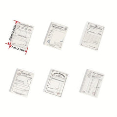 Vintage Moment Series English Note Pack with Ledger Backing Paper - 50pcs