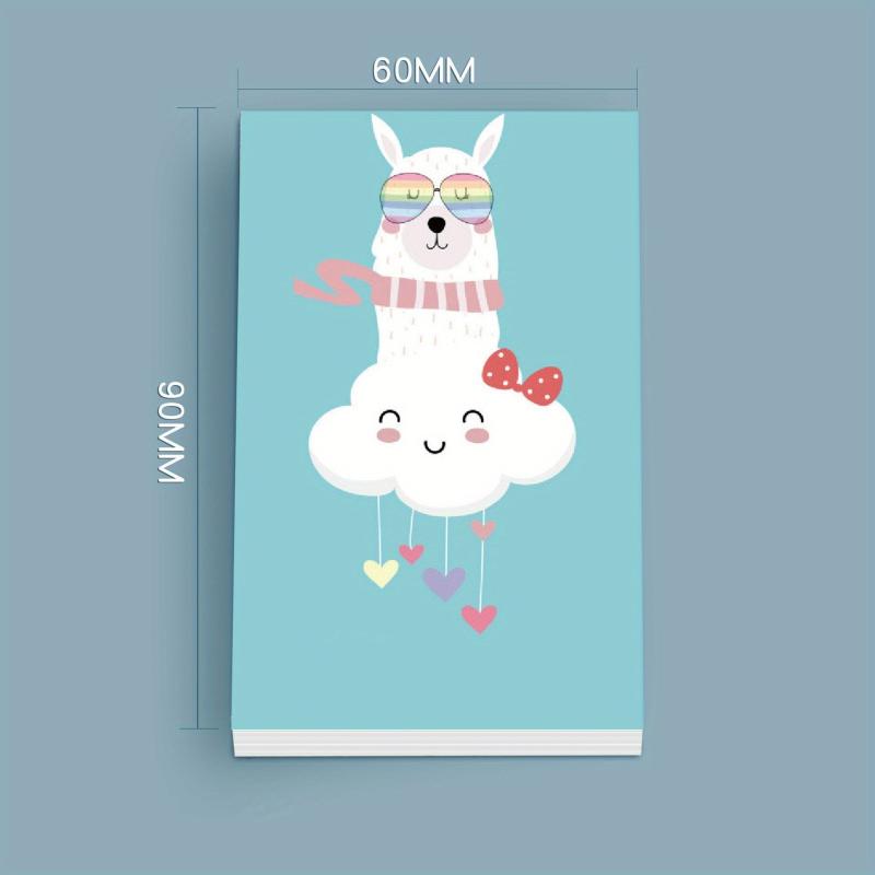 Cartoon Animal Sticky Notes Set - 50 Sheets 60 90mm - Home Office Memo Pad