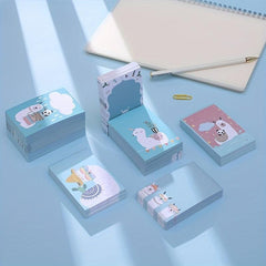 Cartoon Animal Sticky Notes Set - 50 Sheets 60 90mm - Home Office Memo Pad