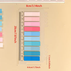 200 Sheets PET Sticky Notes Index Stickers Label Paper Instruction