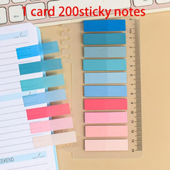 200 Sheets PET Sticky Notes Index Stickers Label Paper Instruction