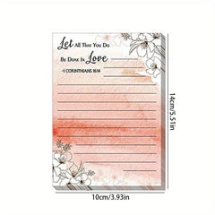 Flower Plant Sticky Notes 12 7 X 10 16 Cm Gradient Note Pads Floral Sticky Memo