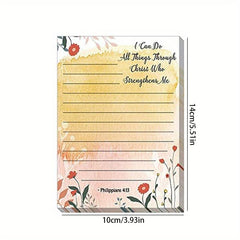 Flower Plant Sticky Notes 12 7 X 10 16 Cm Gradient Note Pads Floral Sticky Memo