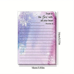 Flower Plant Sticky Notes 12 7 X 10 16 Cm Gradient Note Pads Floral Sticky Memo