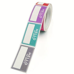 200 Sheets Roll Handwritten Student Name Stickers 1inch Self-adhesive