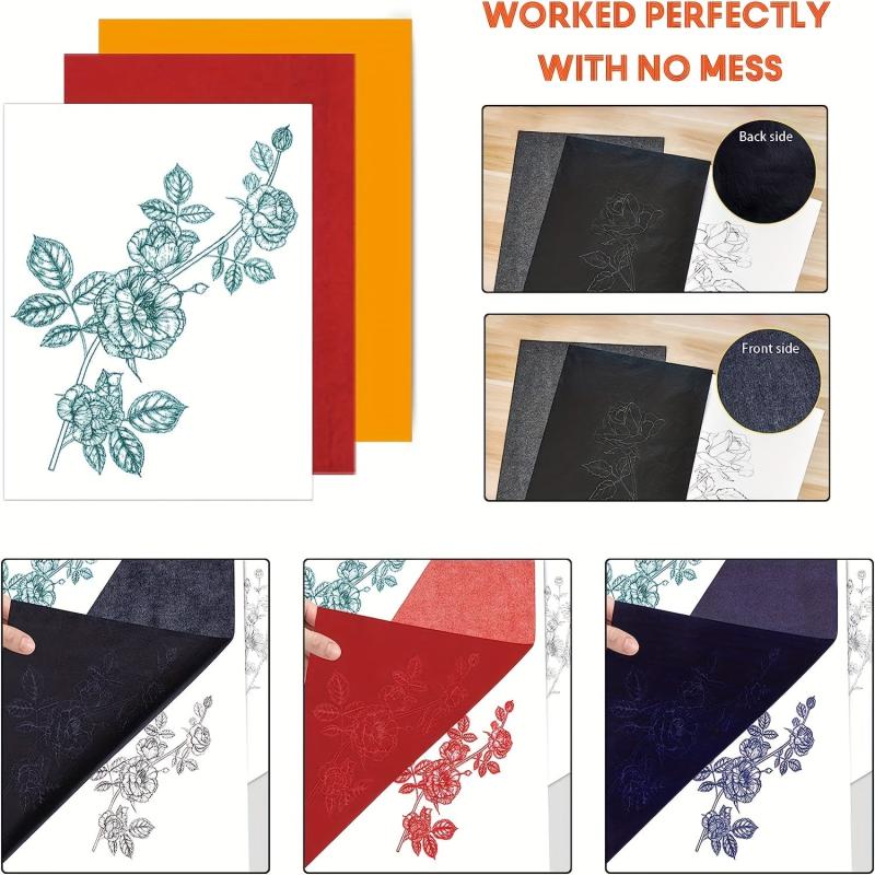 Carbon Transfer Paper PSLER 10 Red & 10 Graphite Sheets