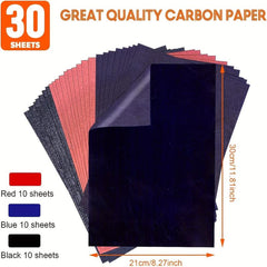 Carbon Transfer Paper PSLER 10 Red & 10 Graphite Sheets