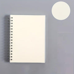 80sheets A6 Creative Coil Notebook Horizontal Line Grid Lattice Blank