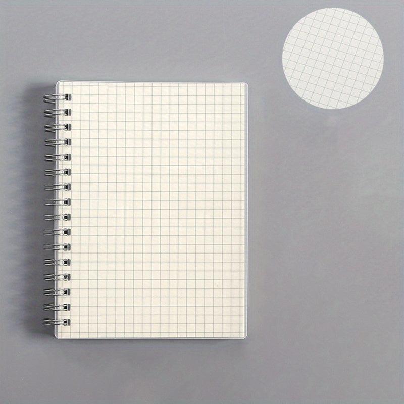 80sheets A6 Creative Coil Notebook Horizontal Line Grid Lattice Blank