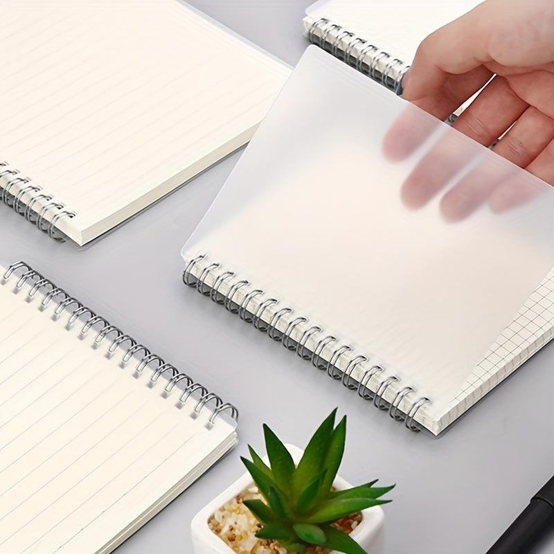 80sheets A6 Creative Coil Notebook Horizontal Line Grid Lattice Blank