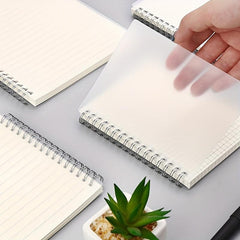 80sheets A6 Creative Coil Notebook Horizontal Line Grid Lattice Blank