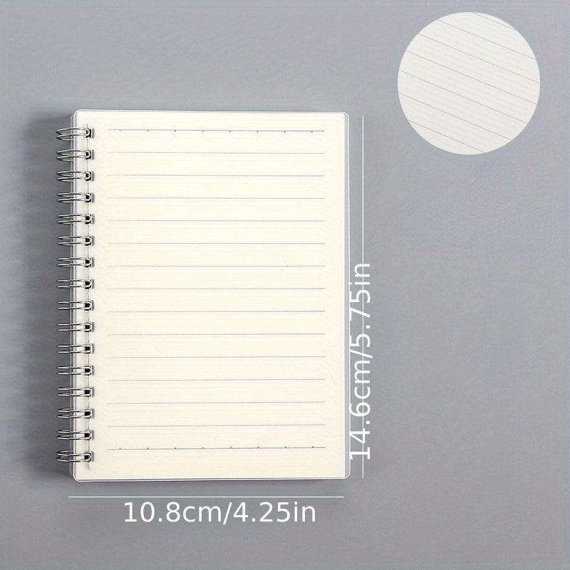 80sheets A6 Creative Coil Notebook Horizontal Line Grid Lattice Blank