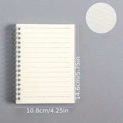 80sheets A6 Creative Coil Notebook Horizontal Line Grid Lattice Blank