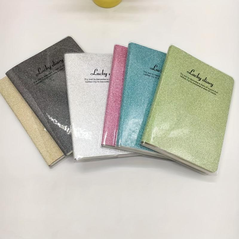 Colorful A7 Pocket Glue Set Office Notepad Student Notebook Flash