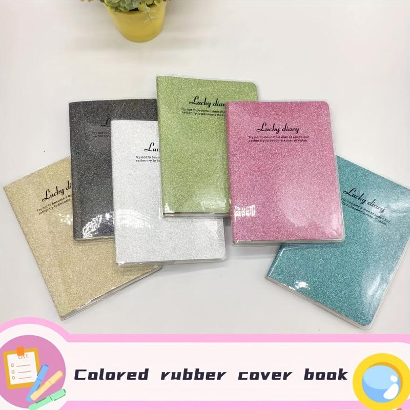 Colorful A7 Pocket Glue Set Office Notepad Student Notebook Flash