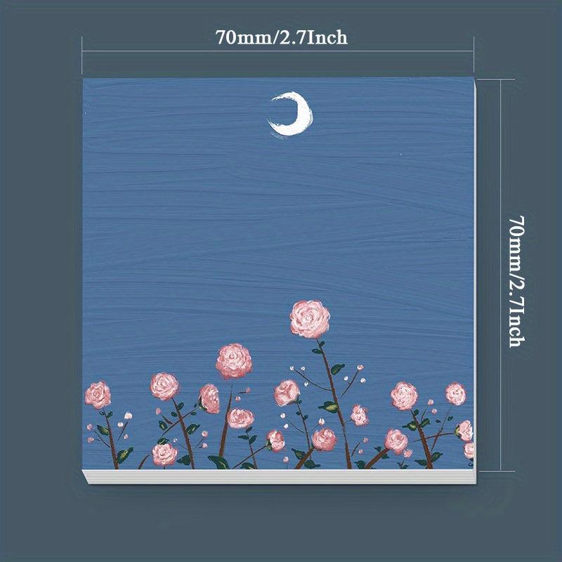 1pc Painting Scenery Stickers 10 Styles Office Student Stationery Memo Stickers