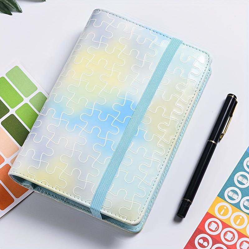 Bandage Relief Marble Pattern Leather Loose leaf Clip Notebook