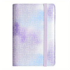 Bandage Relief Marble Pattern Leather Loose leaf Clip Notebook