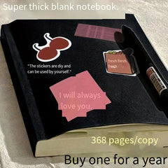 Blank Notebook Extra Thick Student Draft Notebook Large Capacity