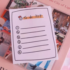 100sheets To Do List Sticky Notes Girl Heart Message Notepad
