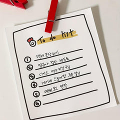 100sheets To Do List Sticky Notes Girl Heart Message Notepad