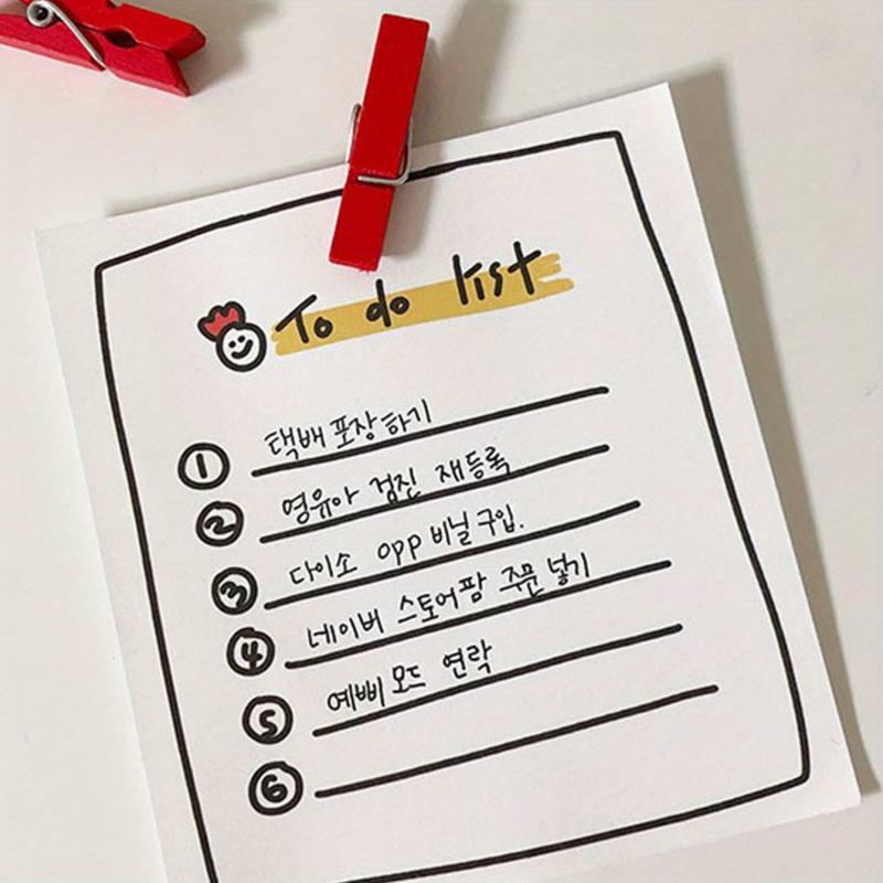 100sheets To Do List Sticky Notes Girl Heart Message Notepad