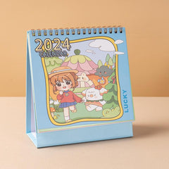 Cartoon Desktop Calendar Ornaments for Postgraduate Entrance Exam Plan