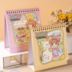 Cartoon Desktop Calendar Ornaments for Postgraduate Entrance Exam Plan