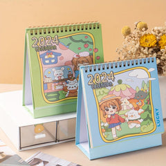 Cartoon Desktop Calendar Ornaments for Postgraduate Entrance Exam Plan