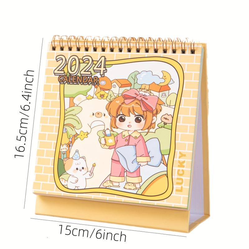 Cartoon Desktop Calendar Ornaments for Postgraduate Entrance Exam Plan