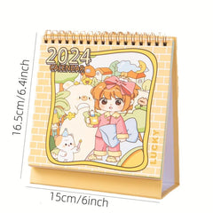 Cartoon Desktop Calendar Ornaments for Postgraduate Entrance Exam Plan