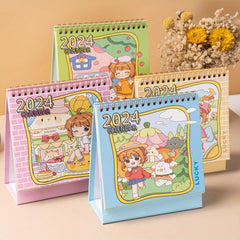 Cartoon Desktop Calendar Ornaments for Postgraduate Entrance Exam Plan