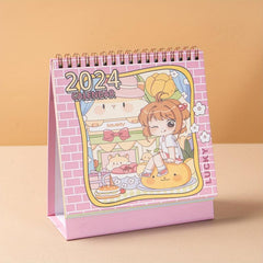 Cartoon Desktop Calendar Ornaments for Postgraduate Entrance Exam Plan