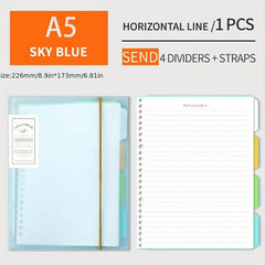 Detachable A5 Diary Book and B5 Notebook Student Stationery Set