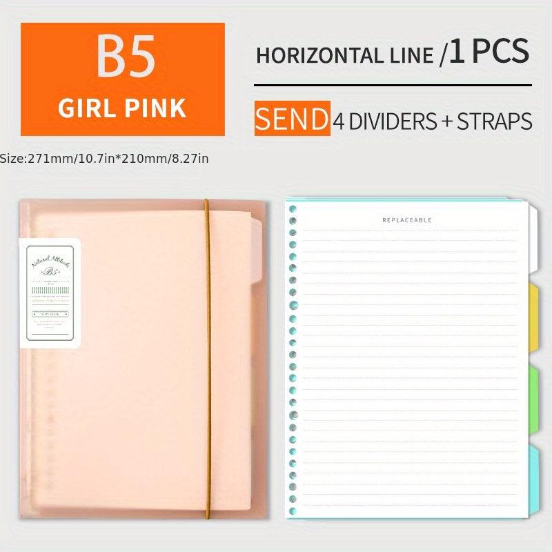Detachable A5 Diary Book and B5 Notebook Student Stationery Set