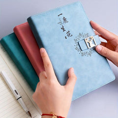 Student Office Record Book PU Leather Cover Notebook