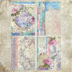 A5 Scrapbook Pattern Paper for Card Making & Backgrounds