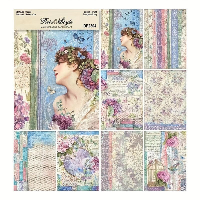 A5 Scrapbook Pattern Paper for Card Making & Backgrounds