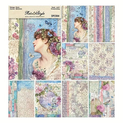 A5 Scrapbook Pattern Paper for Card Making & Backgrounds