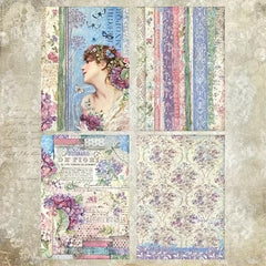 A5 Scrapbook Pattern Paper for Card Making & Backgrounds