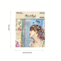 A5 Scrapbook Pattern Paper for Card Making & Backgrounds